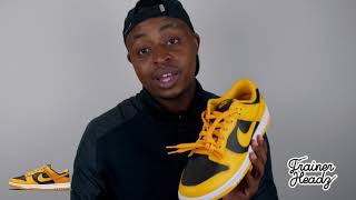 NIKE DUNK LOW GOLDENROD REVIEW 🔥🔥🔥 [upl. by Ttam829]