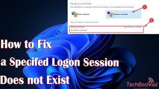 How to Fix a Specifed Logon Session Does not Exist [upl. by Knutson85]