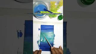 Easy Northan lights Aurora Painting With Arabic Calligraphy art painting calligraphy [upl. by Ratib]