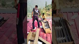 1500 Litre Solar Water Heater Installation Work sinduri rishikesh uttarakhand viralvideo [upl. by Aleit]