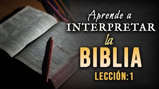 Cómo entender la Biblia HermenéuticaLección  1 [upl. by Hamitaf474]