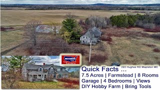 Homestead Farm Property In Maine  Mapleton Home Land 47000 MOOERS REALTY [upl. by Anazus]