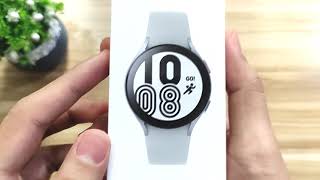 Samsung Galaxy Watch 4 Unboxing amp Setup  44mm Silver [upl. by Notxarb]