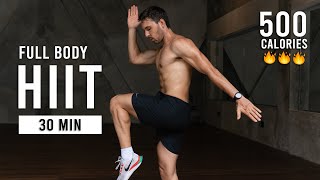 30 Min Intense HIIT Workout For Fat Burn amp Cardio No Equipment No Repeats [upl. by Assennej781]