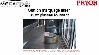 Gravage laser avec plateau tournant [upl. by Eeb198]