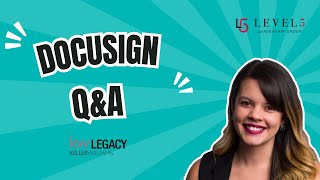 Docusign QampA KW Legacy [upl. by Rodge]