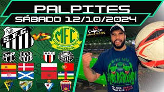 PALPITES DE FUTEBOL PARA 12 10 2024 SÁBADO 22 JOGOS  BILHETE PRONTO Caipora Análises e TIPs [upl. by Alessandra]