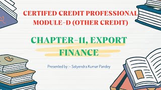 MODULED  CHAPTER11  EXPORT FINANCE  PARTI [upl. by Aronow]