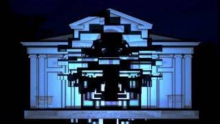 Architectural projection mapping simulation [upl. by Weinstock]