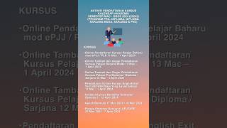 Kalendar akademik dan aktiviti semester sesi MacOgos 2024 [upl. by Yssak]