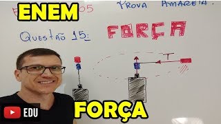 FORÇA CENTRÍPETA  ENEM  FÍSICA  QUESTÃO 15  Prof Boaro [upl. by Sioled357]