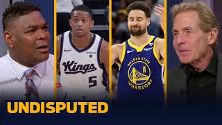 Warriors ousted by Kings from playoff contention Klay Thompson finishes scoreless  UNDISPUTED [upl. by Anwahsal]