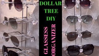 DOLLAR TREE DIY GLASSES HOLDER  SUNGLASS ORGANIZER [upl. by Akirre524]