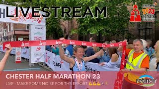 Chester Half Marathon 2023  LIVESTREAM  RACE amp FINISH LINE [upl. by Neddra]