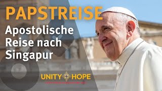 Apostolische Reise von Papst Franziskus nach Singapur  13092024 [upl. by Kippie]