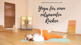 Restorative Yoga für den unteren Rücken  Entspannendes Yoga für Anfänger gegen Rückenschmerzen [upl. by Judie]