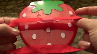 SassEsnacks ASMR Kawaii Strawberry Bento Box  Eating Sounds [upl. by Armillda276]