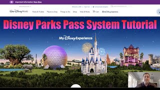 Disney Parks Pass Reservation System Tutorial [upl. by Basso301]