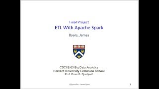 ETL With Apache Spark  Full Presentation [upl. by Ylehsa]