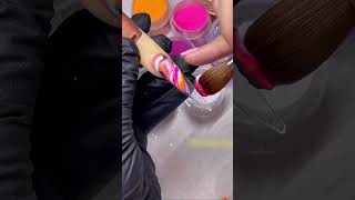 How to Apply Glitter Powder nails nailart short naildesign easynailartdesignsforbeginners [upl. by Annad581]