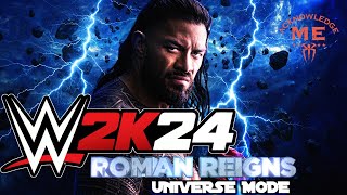 quotThe Tribal Chief Conquers All  Roman Reigns WWE 2K24 Universe Modequot PART 2 [upl. by Airbmak]