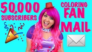 Coloring Fan Mail  50000 SUBSCRIBERS  KiMMi THE CLOWN [upl. by Austreng]