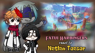 Fatui Harbingers react to Natlan Preview Teaser  Genshin Impact  Gacha Reaction [upl. by Ynar]