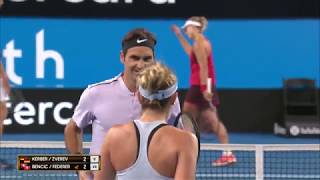 Germany v Switzerland mixed doubles highlights Final  Mastercard Hopman Cup 2018 [upl. by Ydak]