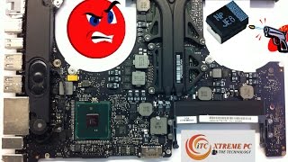 HOW TO FIX MACBOOK PRO A1286 8202850A GPU KERNAL PANIC ERROR BY REPLACING TANTALUM CAPACITOR [upl. by Maribeth]