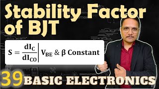 Stability Factor of BJT  Stability Factor for Common Emitter Configuration  DC Load Line of BJT [upl. by Spiegleman401]