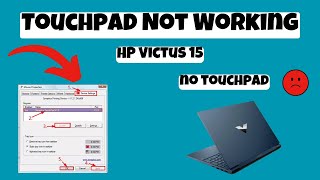 HP Victus 15 Touchpad Not Working issue Easy Fix [upl. by Jimmie]