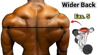 5 Wider Back Workout ll Make Wider Back In 7 Days [upl. by Hanafee]