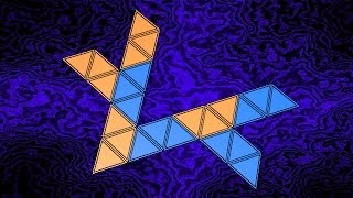 Make 3D Solid Shapes  Stellated Octangula  Звёздчатый октаэдр [upl. by Adis]