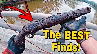 The BEST Magnet Fishing Finds From 75 Videos In A 1 Hour Compilation [upl. by Anilram]