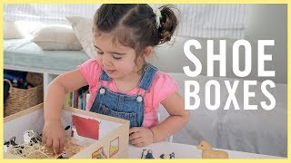 PLAY  3 Shoebox Activities [upl. by Aniuqahs]