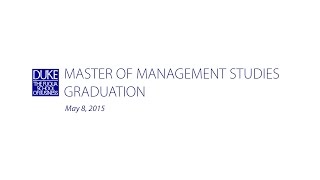 Master of Management Studies Graduation 2015 [upl. by Guthry]