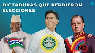 DICTADURAS que PERDIERON Elecciones [upl. by Hgielhsa546]