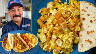 The Best Selling Taco Recipe amp How to Cook Papas con Huevos Mexican Potato amp Eggs [upl. by Dasi]