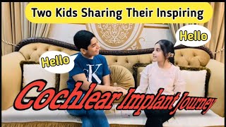 Two Kids Sharing Their Inspiring Cochlear Implant Journey cochlearimplant family viral youtube [upl. by Ynej]