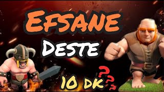 YENİLMEZ DESTEYLE 10 DAKİKADA LİG ATLAMA  Clash Royale [upl. by Gies571]