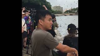 GENKI balls clean Ala WAI water pollution [upl. by Yretsym]