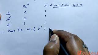 The order of ionisation potential between He io and Hatom both species are in gaseous is [upl. by Edmon]