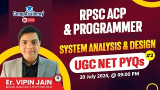 RPSC ACP PROGRAMMER CLASSES 2024  SYSTEM ANALYSIS amp DESIGN  UGC NET PYQS  RPSC PROGRAMMER [upl. by Dahraf]