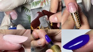 Demo Construcție gel pe sablon  gel construcțion step by step [upl. by Leeanne]