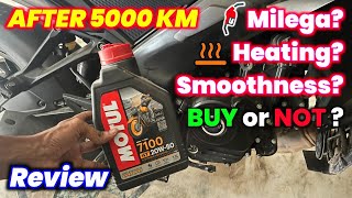 MOTUL 7100 4T 20w50 Full Synthetic Engine Oil Longterm Honest Review  Pulsar RS 200 Best Engine Oil [upl. by Nannah]