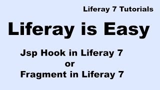 Liferay Tutorial 19  Overriding a Module’s jsps or Jsp hook in Liferay DXP [upl. by Iden]