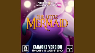 Poor Unfortunate Souls From quotThe Little Mermaidquot Karaoke Version [upl. by Lynch]