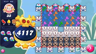 Candy Crush Saga level 4117 NO BOOSTERS  Nightmarishly Hard Level  3 Stars 🌟🌟🌟 [upl. by Aubarta]