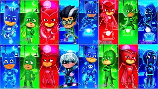 PJ Masks All videos MegaMix  Luna Girl 🆚 Night Ninja 🆚 CatBoy 🆚 Gekko 🆚 Owlette 🎶Tiles Hop EDM [upl. by Antsirhc311]