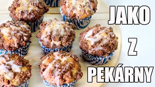 SKOŘICOVÉ MEGA MUFFINY JAKO Z PEKÁRNY SKOŘICOVÉ MUFFINY JEDNODUCHÝ RECEPT RECEPTY KROK ZA KROKEM [upl. by Wearing884]